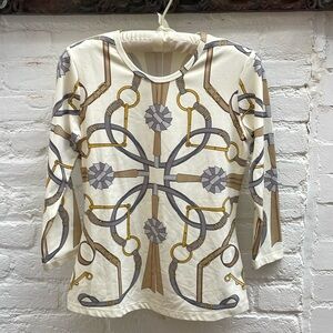 J. MCLAUGHLIN | Signature Top Neo Horsebit Bridle Equestrian Print - XS